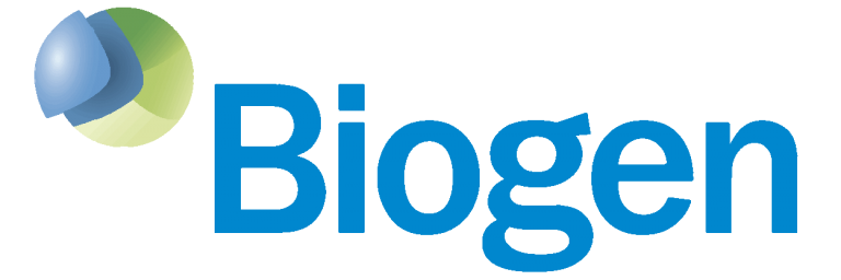 Biogen logo on Living Rare site.