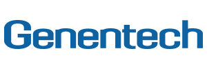 Genentech logo on Living Rare site.
