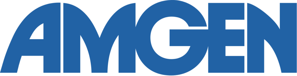 Amgen logo on Living Rare site.