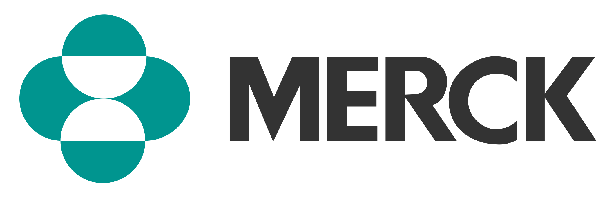 Merck logo on Living Rare site.